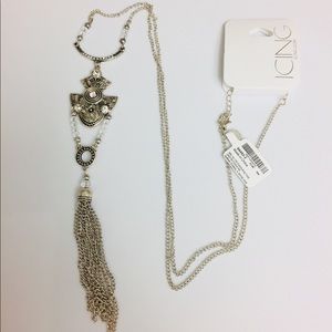 SALE 3 for $15 Icing Long Silver Necklace